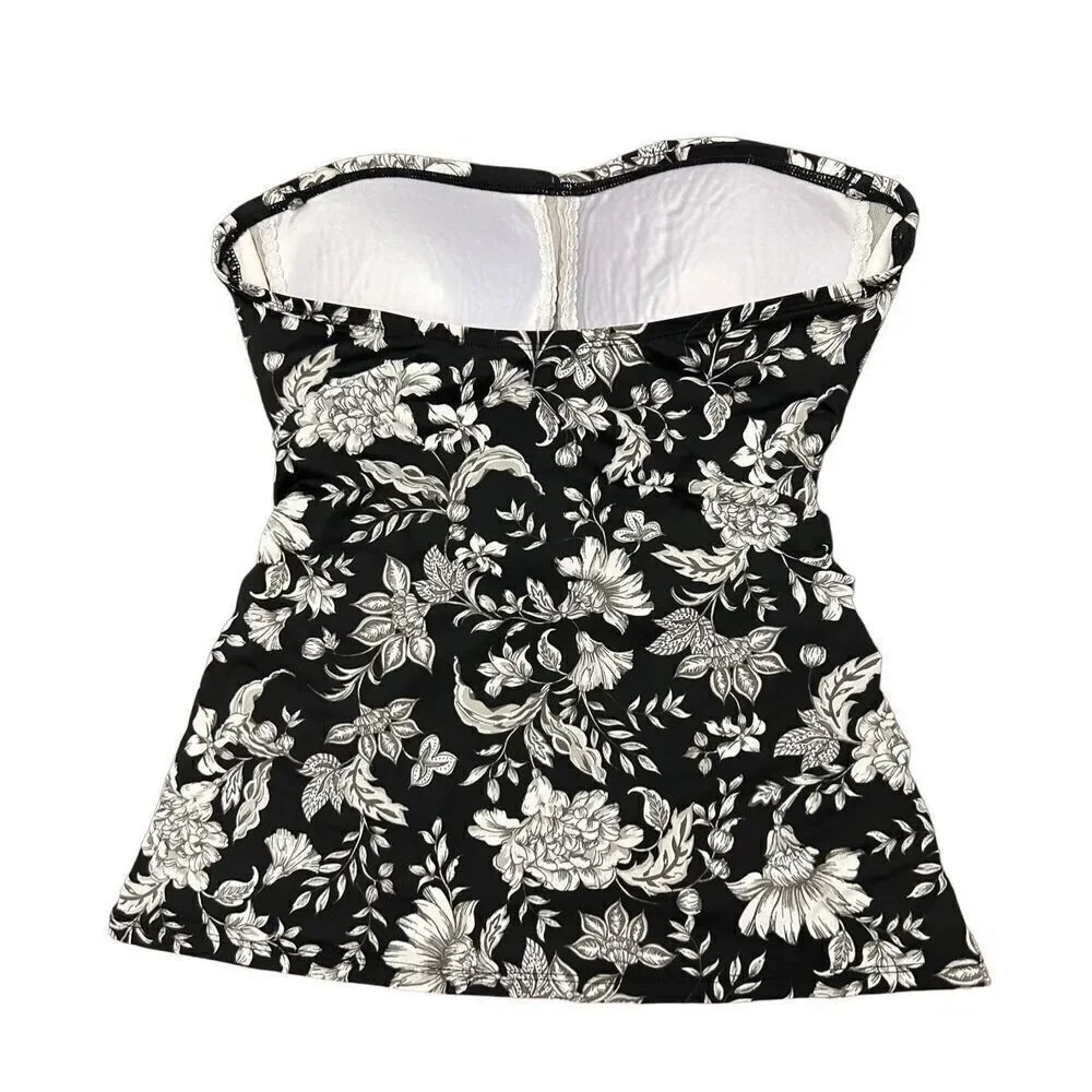 Lauren Ralph Lauren Tummy Control Twisted Tubini Swim Top